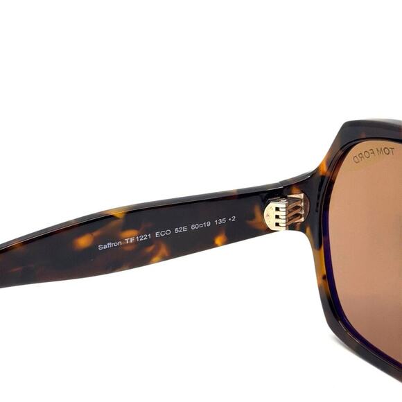 New, TOM FORD Saffron Sunglasses TF1221 52E Authentic main image 7